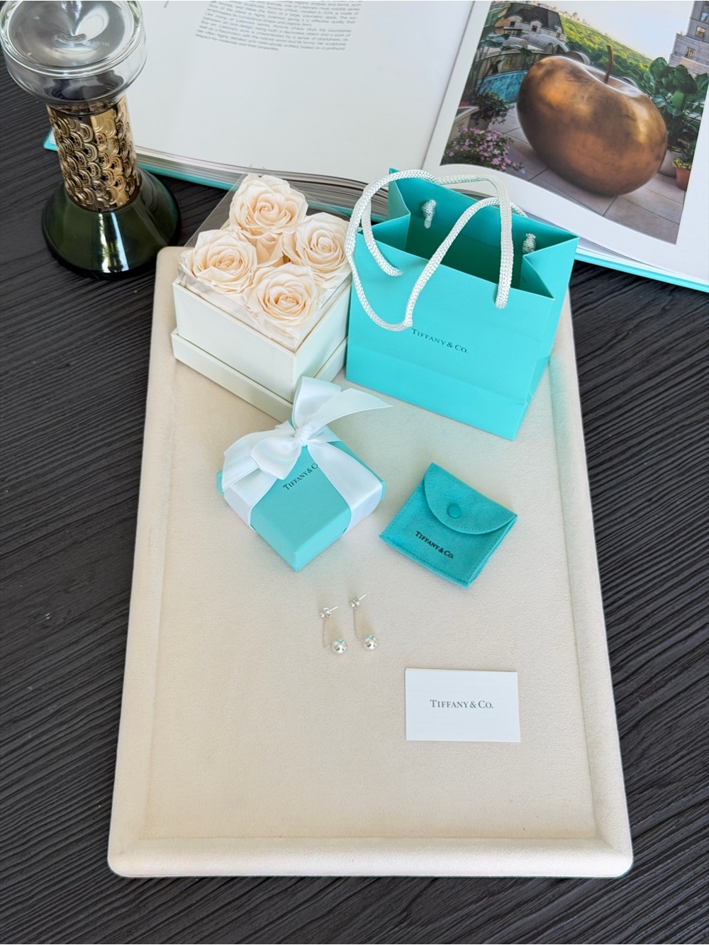 Tiffany & Co. HardWear Ball Drop Earrings Sterling Silver 925 NEW $700 - Picture 3 of 13